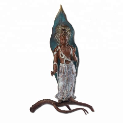 Collectible Chinese Standing Bronze Buddha Guanyin Statue