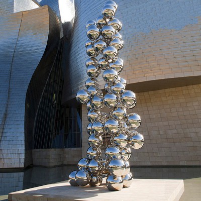 Large Modern Urban Stainless Steel Outdoor Sculpture