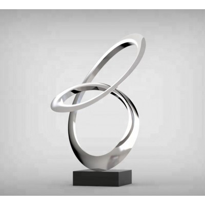 Modern Metal Art Stainless Steel Abstract Sculpture