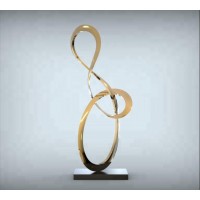 Modern Metal Art Abstract Stainless Steel Sculpture