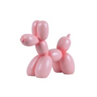 Top Saling Outdoor Decoration Life Size Cartoon Fiberglass Balloon Dog Sculpture