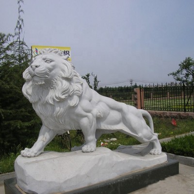 Large Life Size Marble Stone Lion Statue Mold