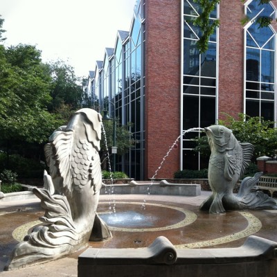 Fish Water Fountain Modern Stone Sculpture